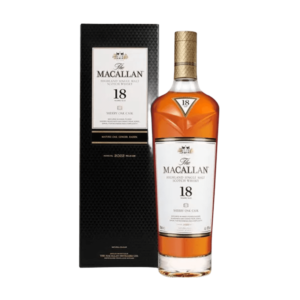 WISKY MACALLAN SHERRY OAK X 18 X 700ML
