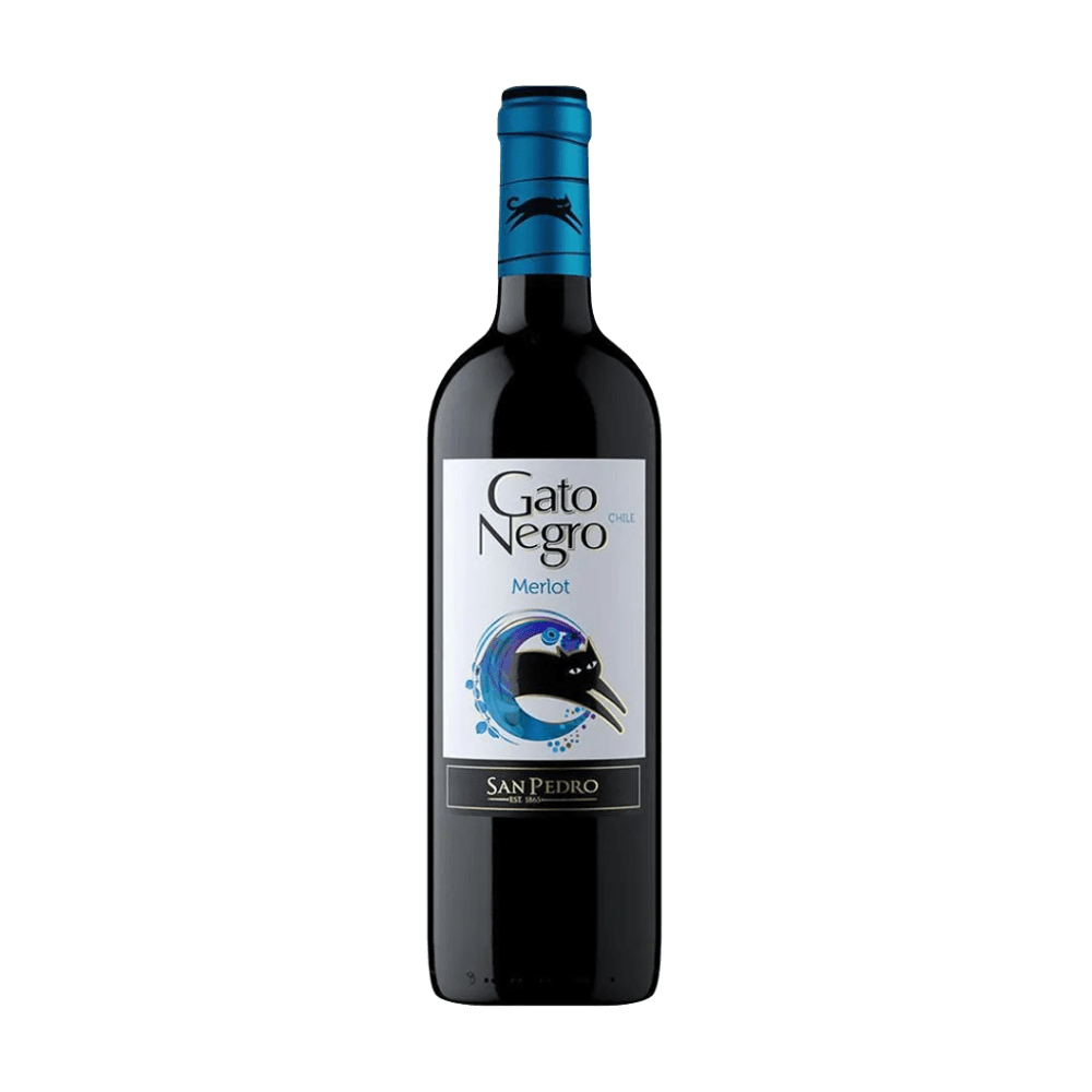 VINO GATO NEGRO MERLOT X750 ML