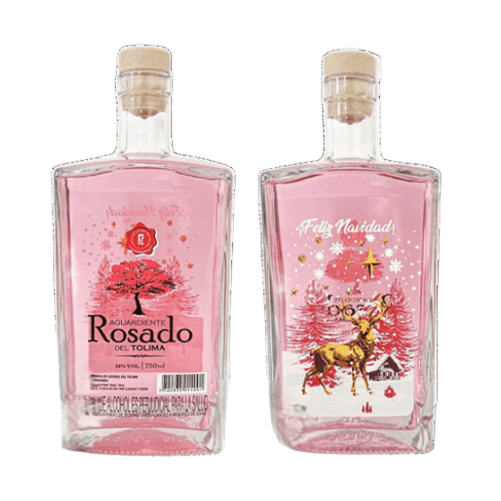 AGUARDIENTE ROSADO EDICION NAVIDAD